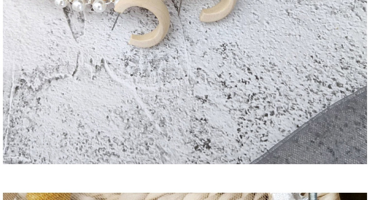 Fashion Dark Brown C-shaped Original Fungus Ring,Hoop Earrings