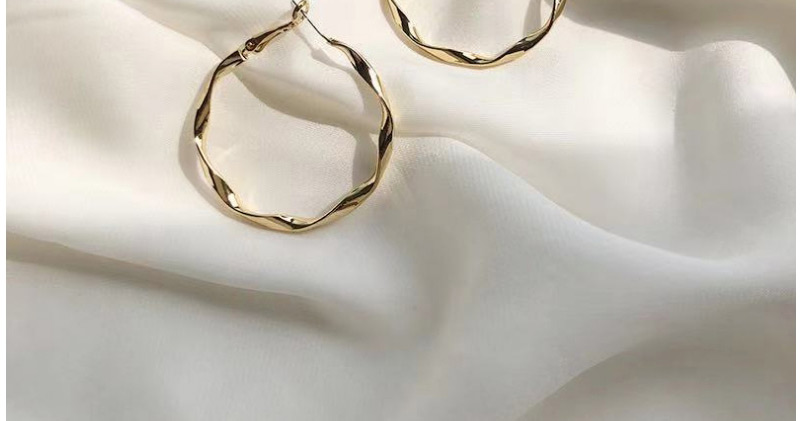 Fashion Large Gold (5.5cm) Geometric Circle Ear Ring,Hoop Earrings