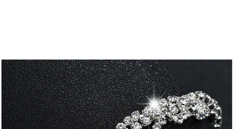 Fashion Silver Color Geometric Interwoven Bracelet With Diamonds,Fashion Bracelets