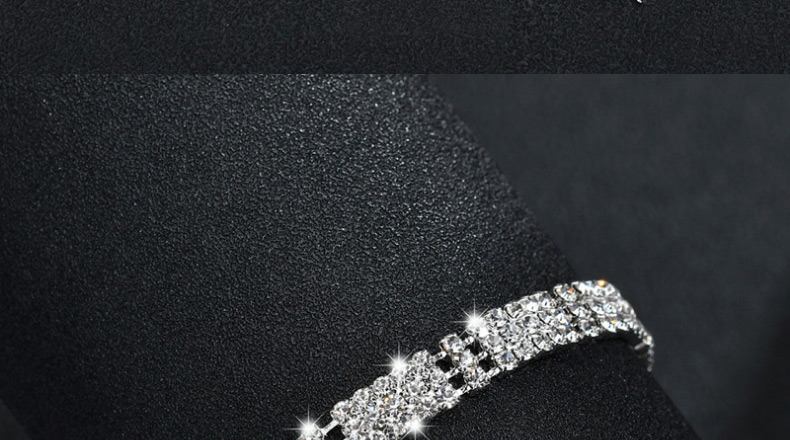 Fashion Silver Color Diamond-set Geometric Bracelet,Fashion Bracelets