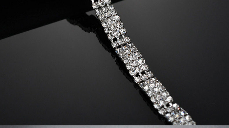 Fashion Silver Color Diamond-set Geometric Bracelet,Fashion Bracelets