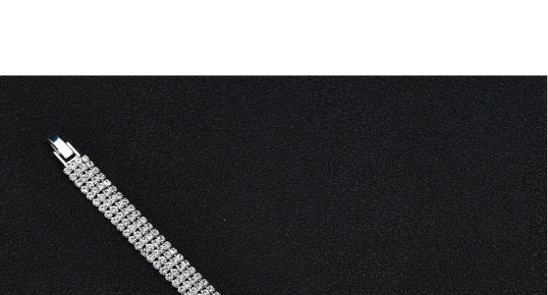 Fashion Silver Color Four Rows Diamond Bracelet,Fashion Bracelets