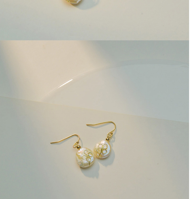 Fashion Spiral Earrings Titanium Steel Pearl Spiral Earrings,Drop Earrings