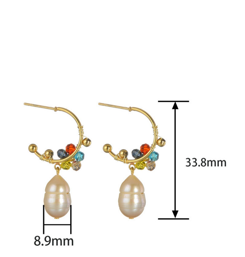 Fashion Color Petal Pearl Stud Earrings,Stud Earrings