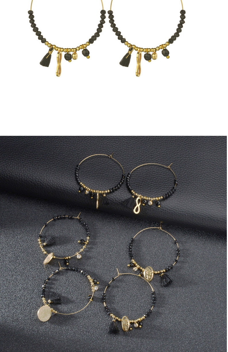 Fashion Notre Dame Titanium Steel Portrait Tassel Earrings,Hoop Earrings