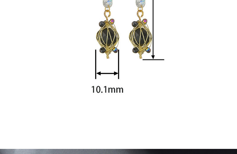 Fashion Black Diamond Lantern Earrings,Drop Earrings