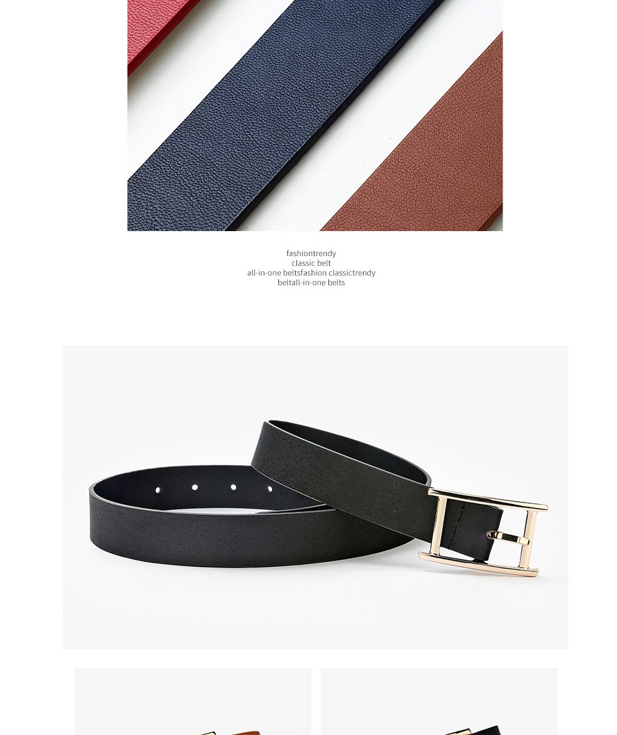Fashion Red Metal Japanese Buckle Belt,Wide belts