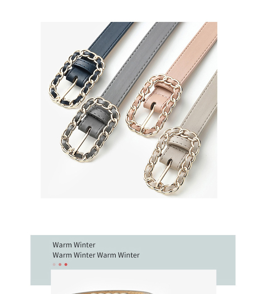 Fashion Pink Metal Japanese Buckle Belt,Wide belts