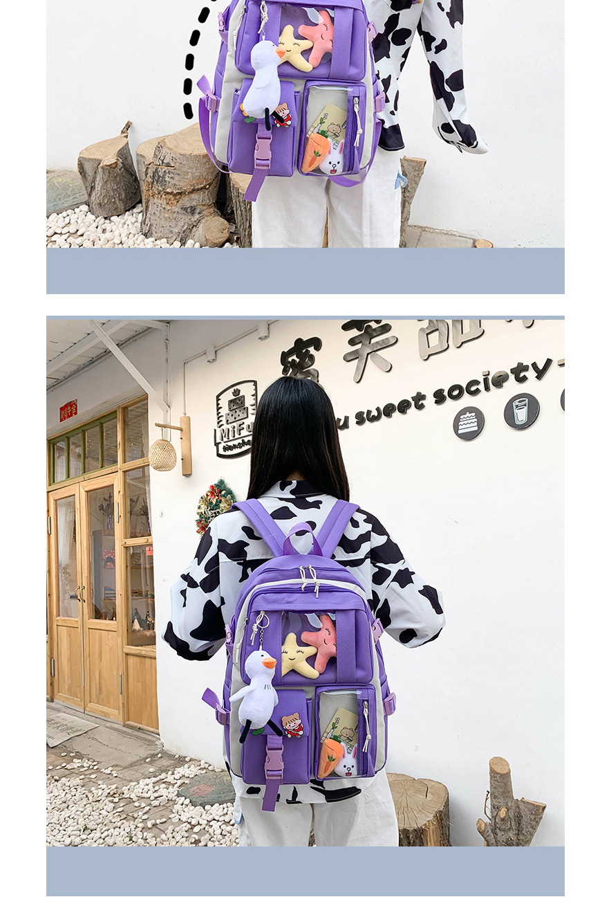 Fashion Black With Pendant ,Backpack