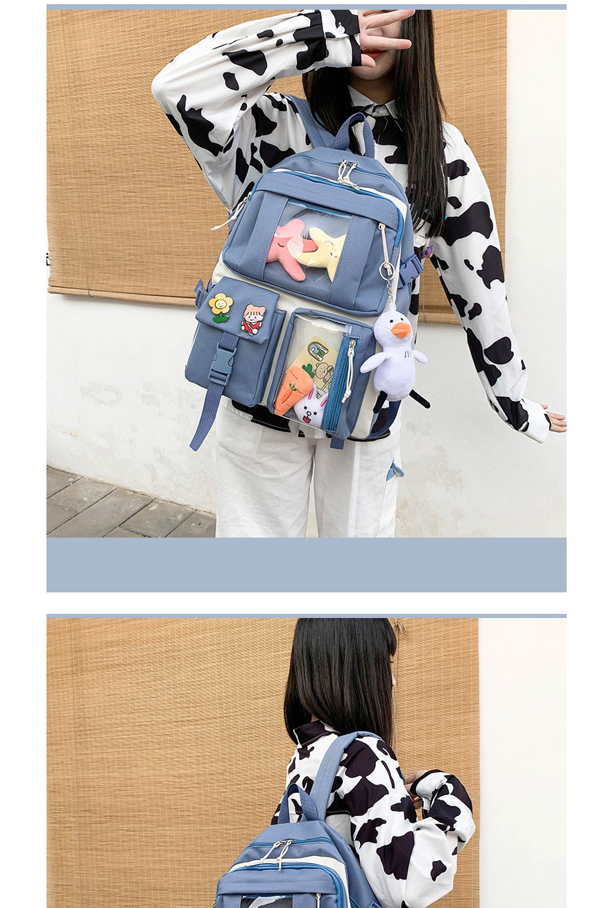 Fashion Black With Pendant ,Backpack