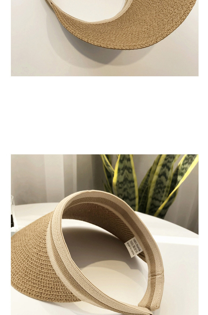 Fashion Khaki Straw Empty Sun Hat With Duck Tongue,Sun Hats