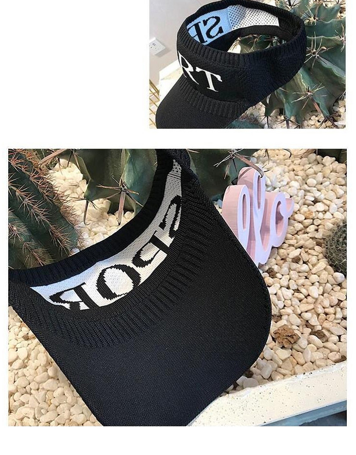 Fashion 【navy Blue】 Letter Sunscreen Empty Cap,Sun Hats