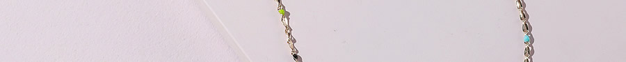 Fashion Golden Drop Oil Color Bead Chain Necklace,Chains