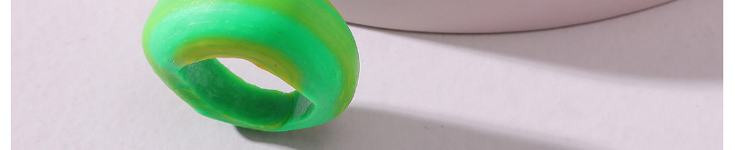 Fashion Green Geometric Colored Clay Ring,Fashion Rings