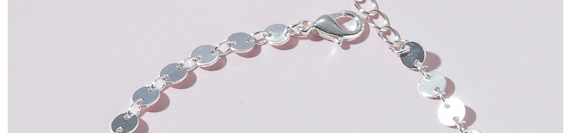Fashion Silver Disc Chain Anklet,Fashion Anklets