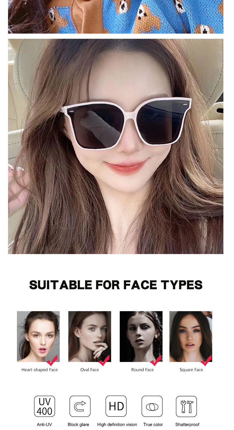 Fashion Leopard Print All Gray Square Rice Nail Sunglasses,Women Sunglasses
