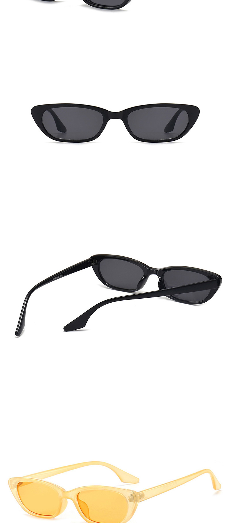 Fashion Bright Black And Blue Film Small Frame Sunglasses,Women Sunglasses