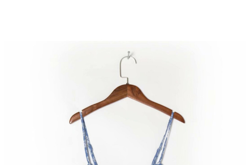 Fashion Blue Flower Print Camisole Vest,Hair Crown