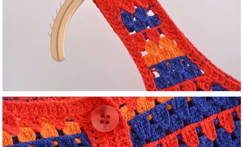 Fashion Orange Crochet Sling Top,Hair Crown