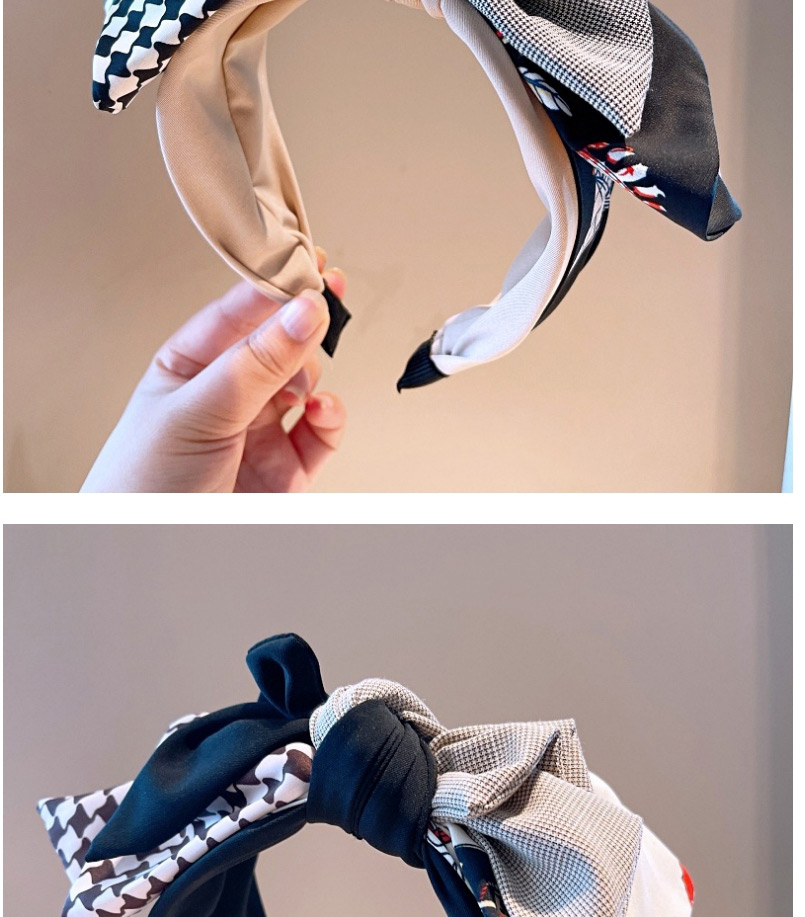 Fashion Beige Stitched Three-dimensional Multi-layer Bow Headband,Head Band