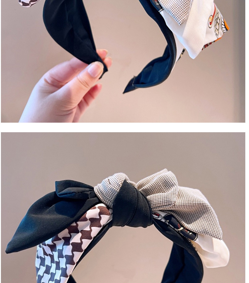 Fashion Black Stitched Three-dimensional Multi-layer Bow Headband,Head Band