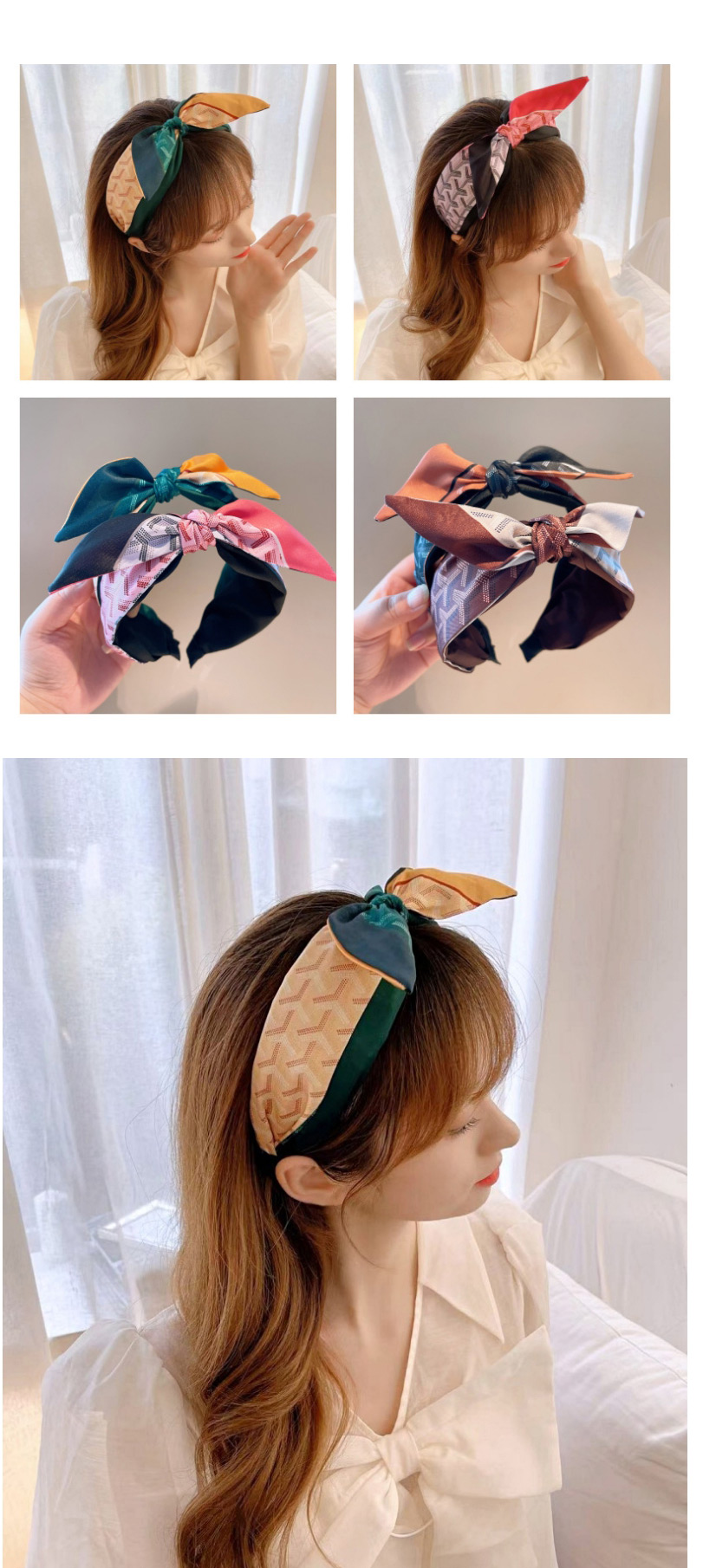 Fashion Black Turmeric Fabric Bow Headband,Head Band