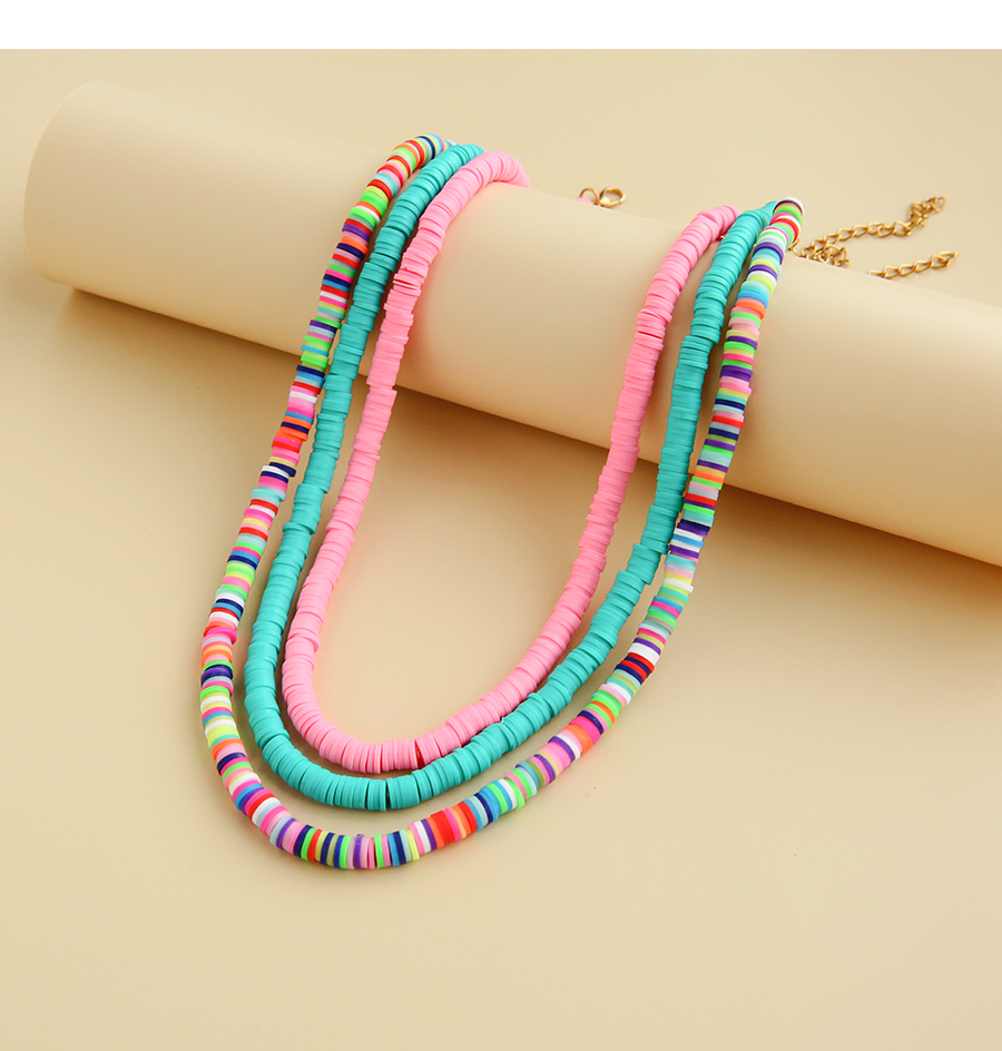 Fashion Pink Suede Necklace,Beaded Necklaces