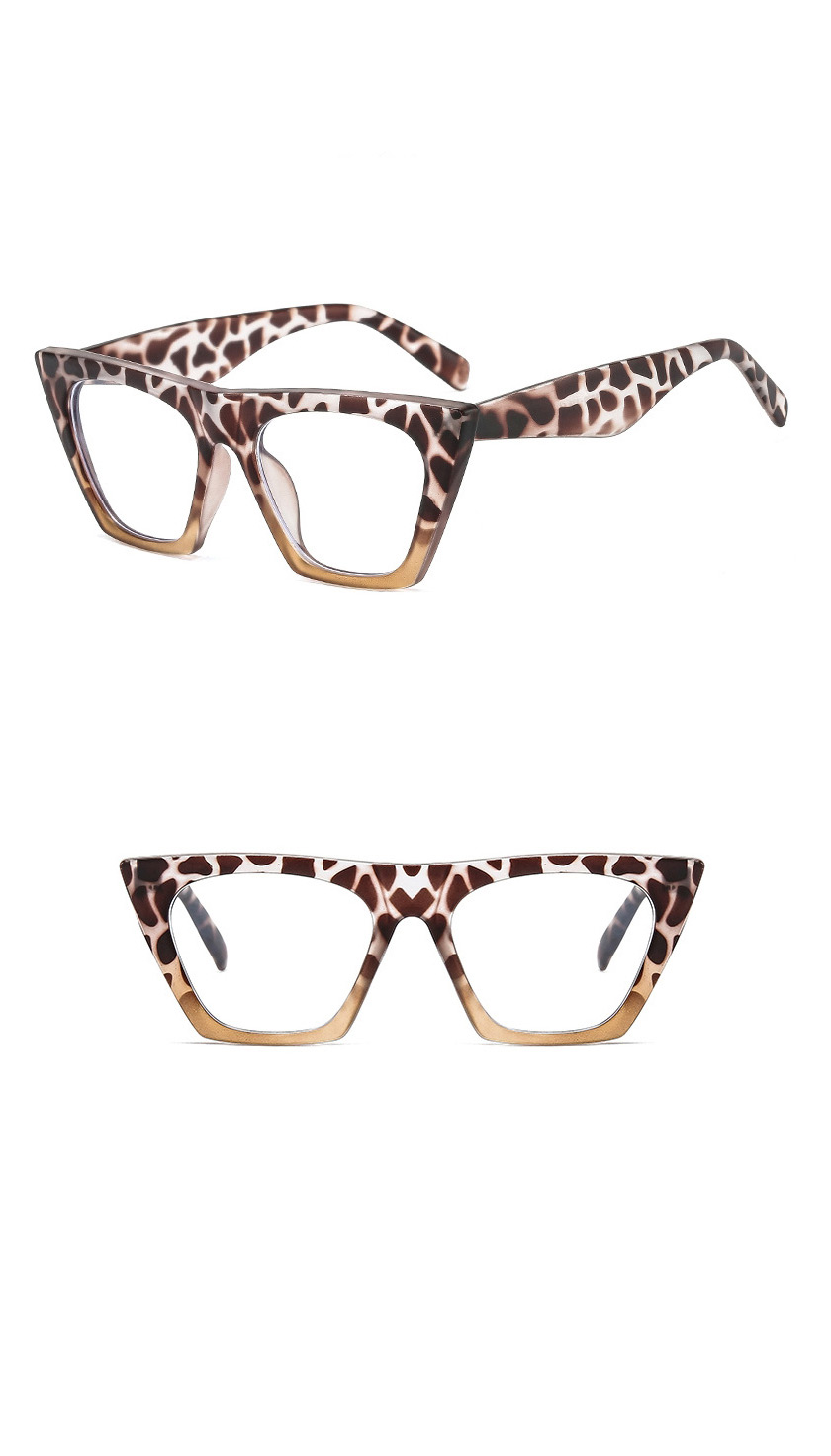 Fashion Leopard Tea Tablets Anti-blue Cat Eye Flat Optical Glasses Frame,Fashion Glasses
