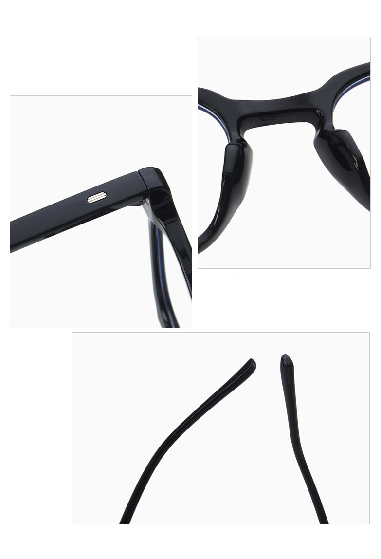 Fashion Transparent Gray Tablet Rice Nice Flat Glossy Glasses Frame,Fashion Glasses