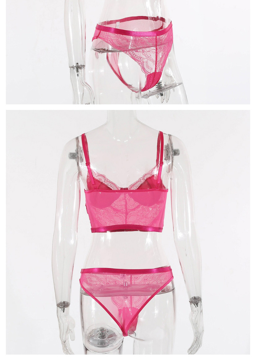 Fashion Rose Powder Body Sculpting Lace Sling Split Suit,SLEEPWEAR & UNDERWEAR