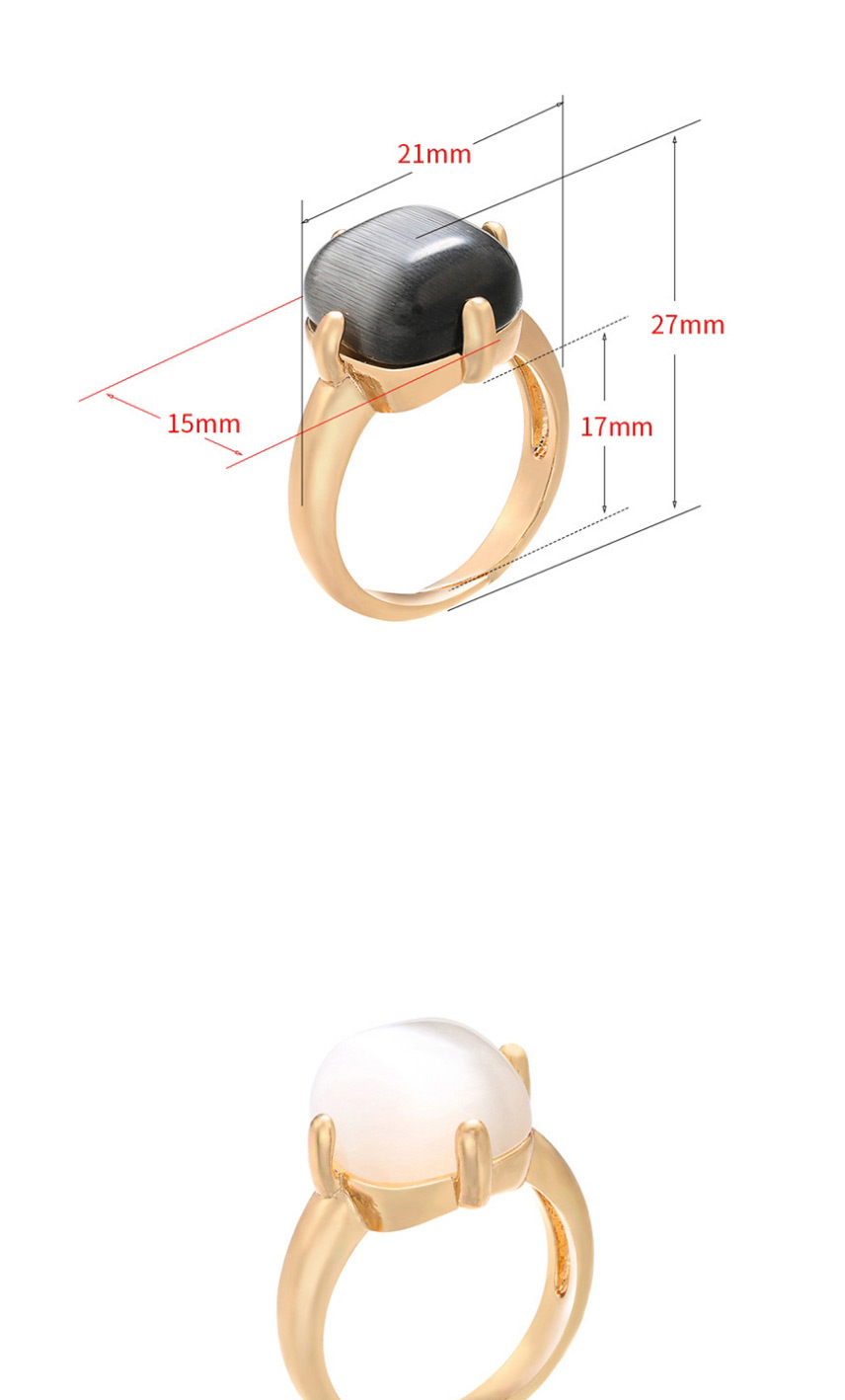 Fashion Navy Micro-set Zircon Round Ring,Rings