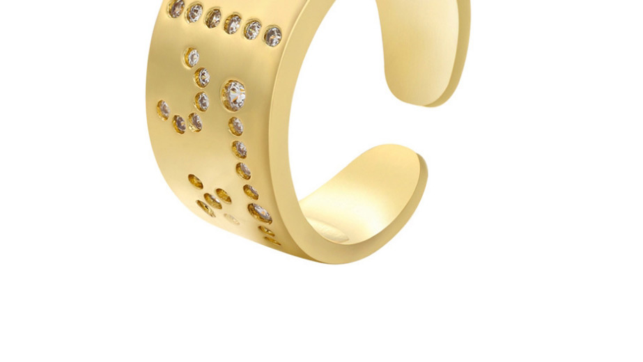 Fashion 4# Zircon Geometry Ring,Rings
