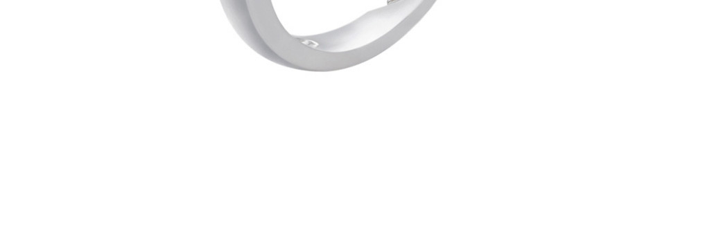 Fashion White Gold Round Moon Open Ring,Rings