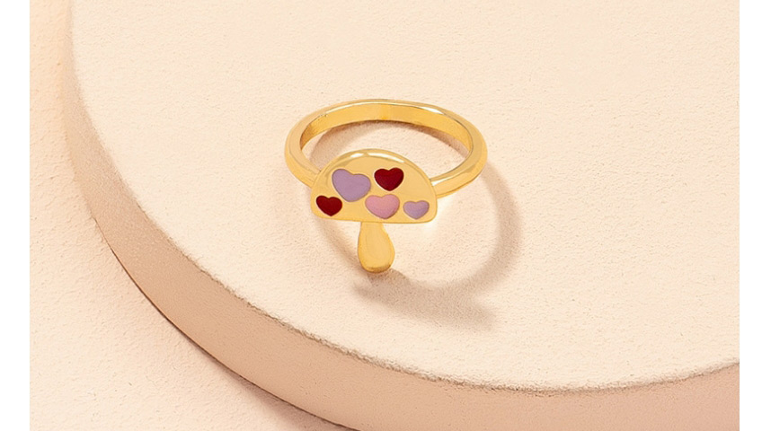 Fashion Gold Color Alloy Geometric Mushroom Ring,Fashion Rings