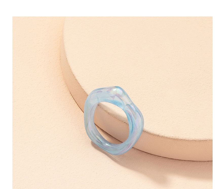 Fashion Blue Acrylic Resin Ring,Fashion Rings