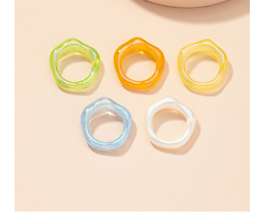 Fashion White Acrylic Resin Ring,Fashion Rings