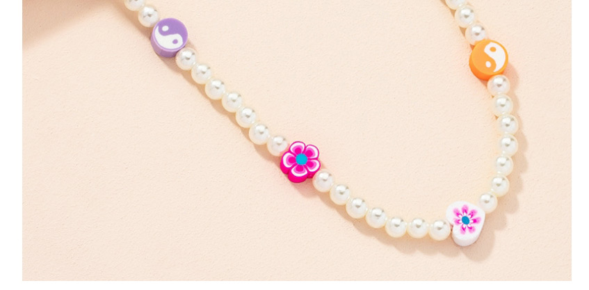 Fashion Pearl Necklace Flower Pearl Love Necklace,Beaded Necklaces