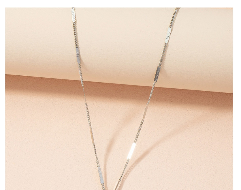 Fashion Silver Color Alloy Dripping Oil Flag Necklace,Pendants