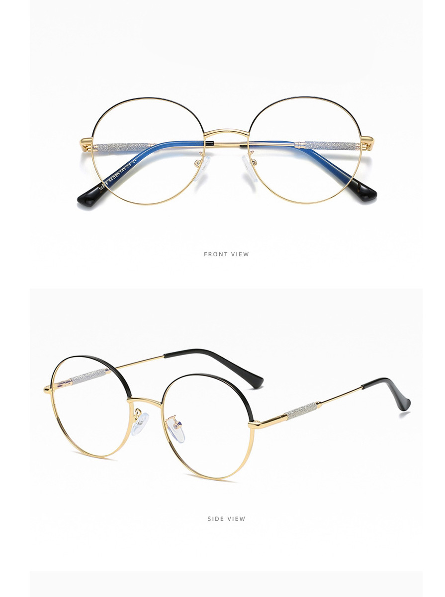 Fashion C13 Leopard Print Round Frame Glasses,Fashion Glasses