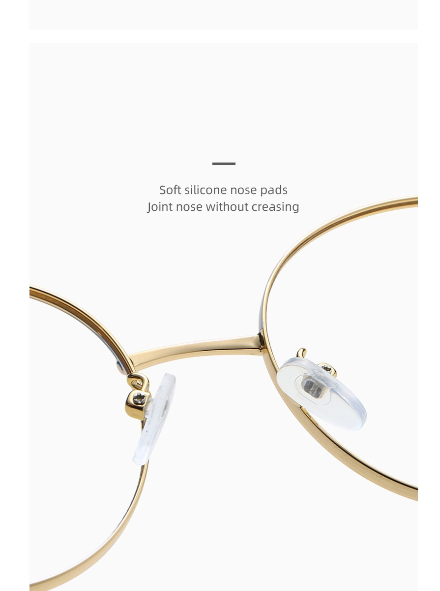 Fashion C6 Meter Gold Color Round Frame Glasses,Fashion Glasses