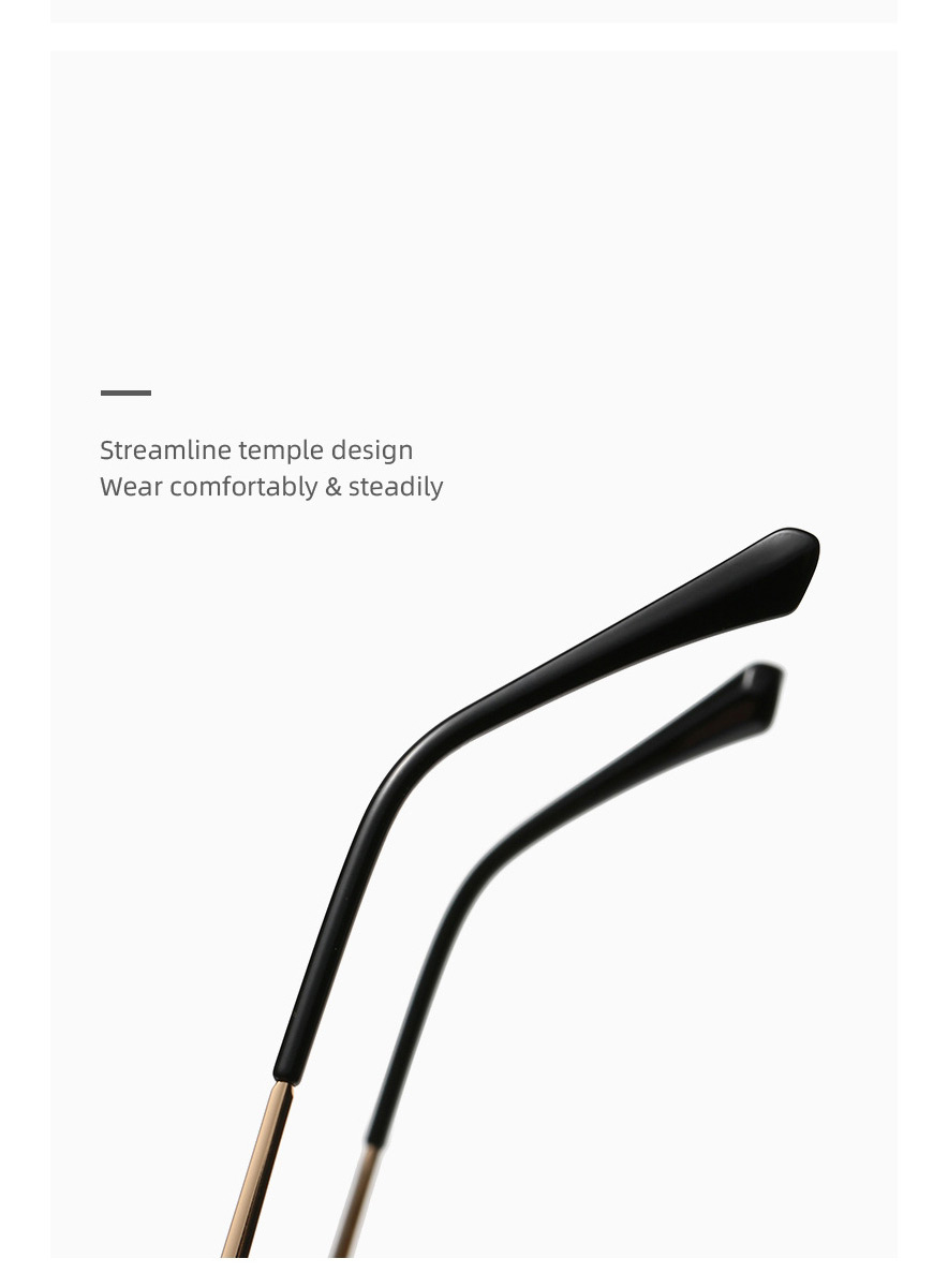 Fashion C7 Bean Paste Metal Spring Leg Flat Glasses,Fashion Glasses