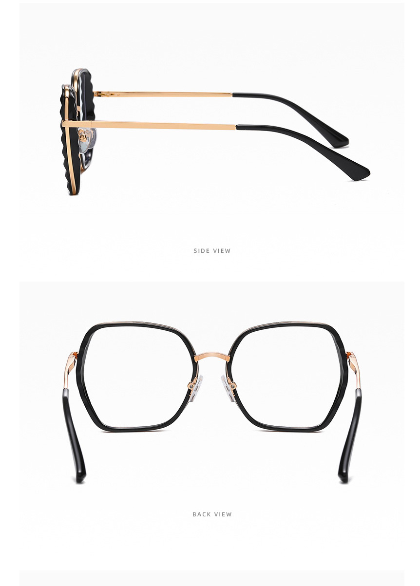 Fashion C6 Through Powder Box Spring-leg Flat Glasses,Fashion Glasses