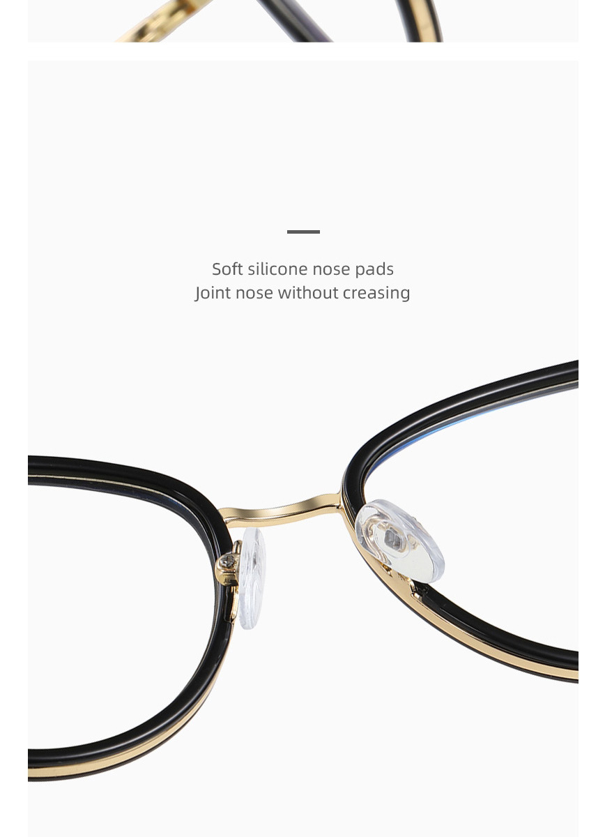 Fashion C3 Sand Ash Cat-eye Frame Flat Glasses,Fashion Glasses