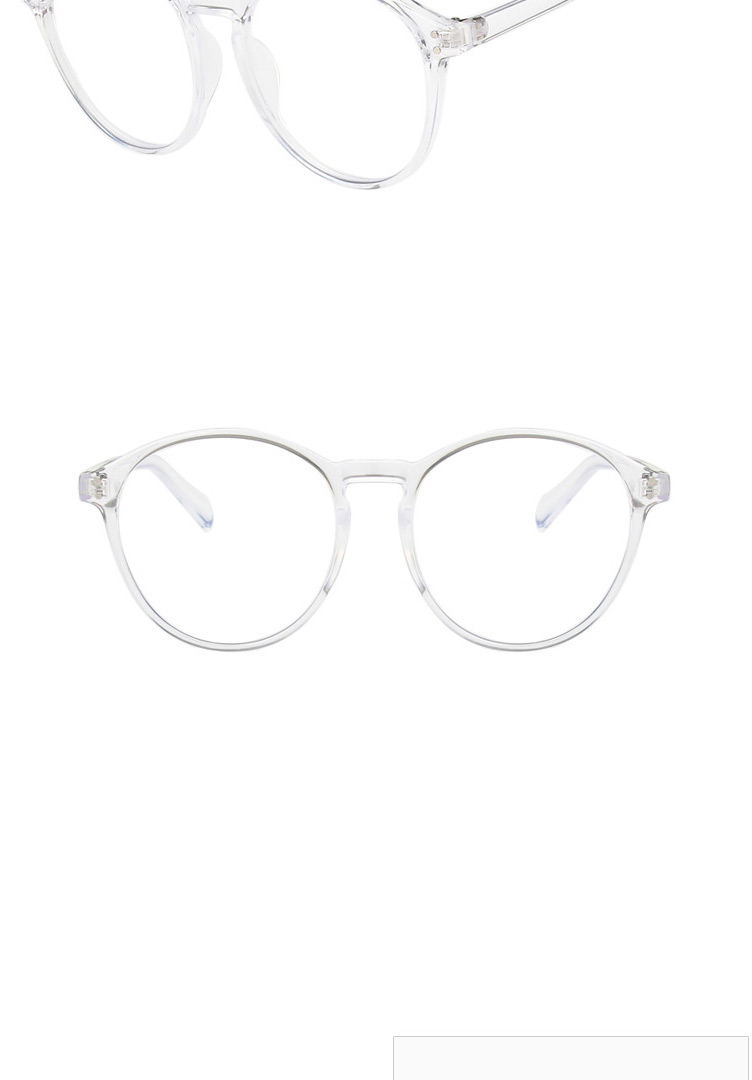 Fashion Transparent Gray Big Frame Rice Nail Flat Glasses,Fashion Glasses