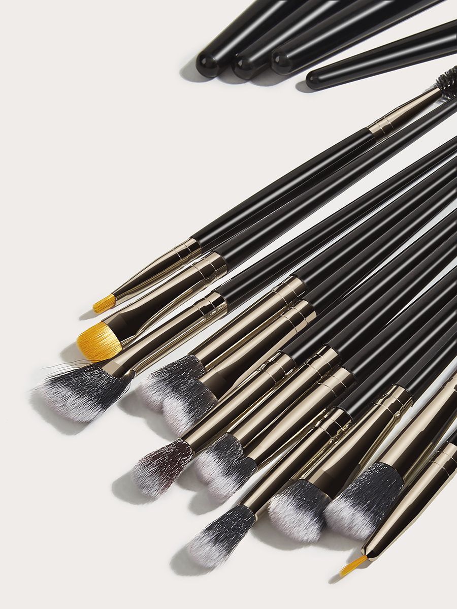 Fashion Black 16 Makeup Brushes-samurai,Beauty tools