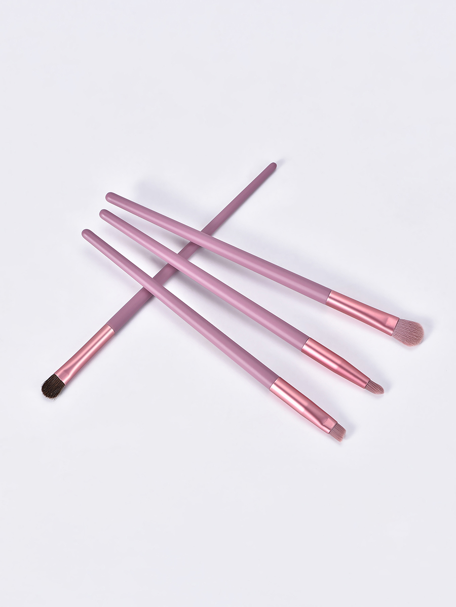 Fashion Pink 4 Makeup Brushes-horse Hair-pink,Beauty tools