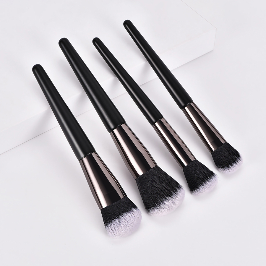 Fashion Black 4 Makeup Brushes-black Samurai,Beauty tools