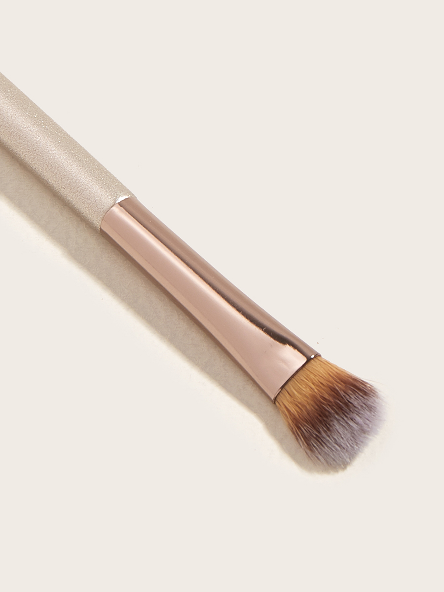 Fashion Champagne Gold Makeup Brush Single-double Head-champagne Gold-eye + Cover,Beauty tools