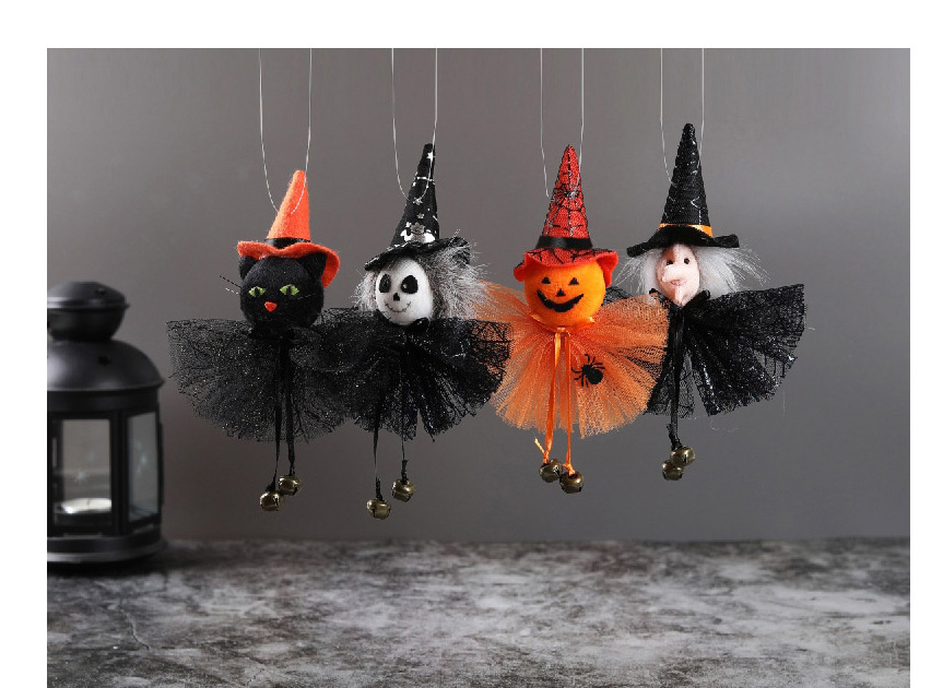 Fashion Witch Bell Halloween Pumpkin Ghost Pendant,Festival & Party Supplies
