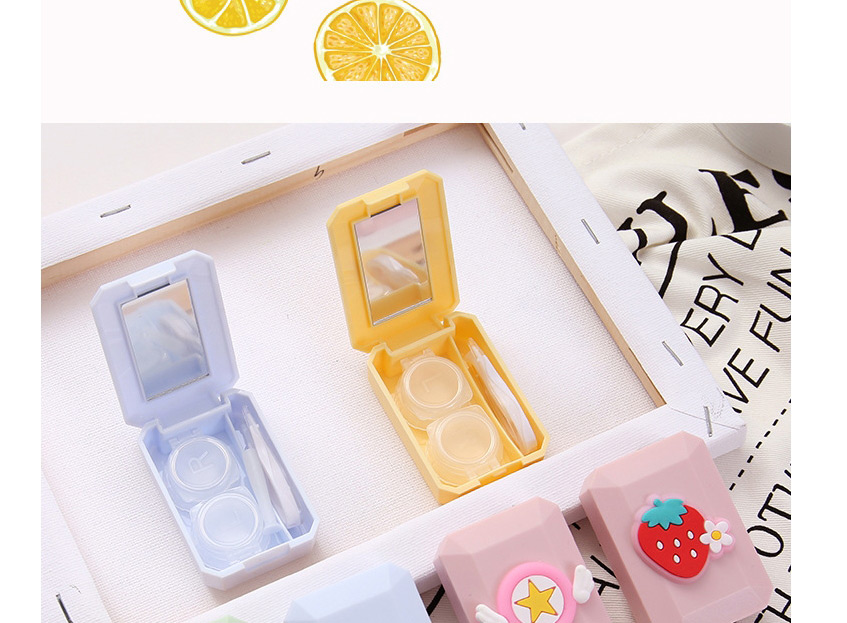 Fashion Small Wings Five-pointed Star Soft Plastic Cartoon Contact Lens Case,Contact Lens Box